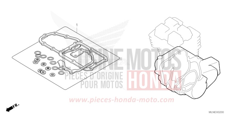 TROUSSE DE JOINT B de Africa Twin MAT IRIDIUM GRAY METALLIC (NHC64) 2025